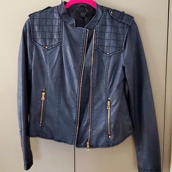 Forever 21 Black faux leather jacket - Picture 1 of 6